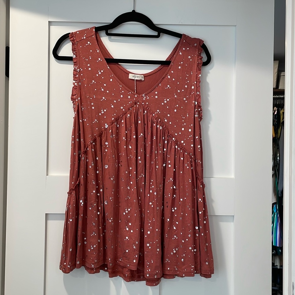 Kori American top baby doll style with beautiful detailing size small